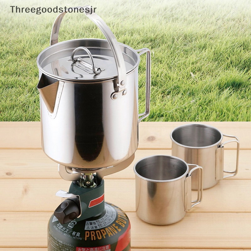 Ấm Đun Nước Dã Ngoại Bằng Thép Không Gỉ 1.2L