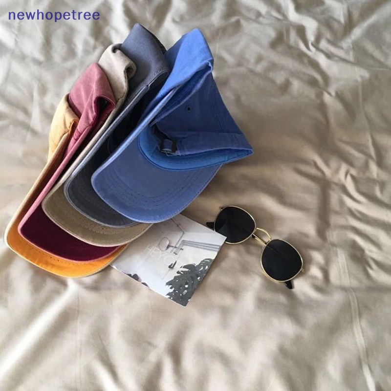 Mũ Lưỡi Trai Cotton Màu Trơn Đơn Giản Cho Nam Nữ