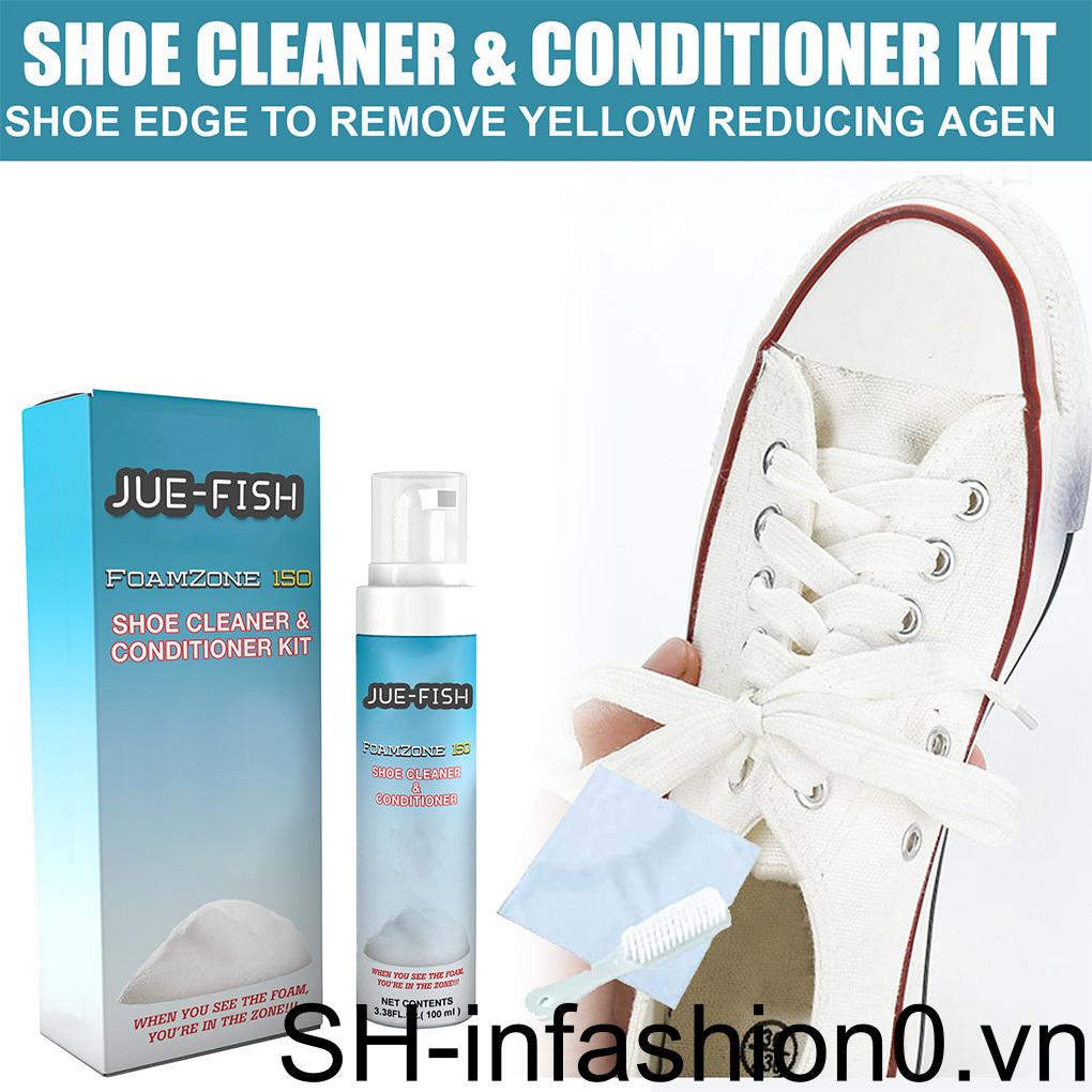Bọt Làm Sạch Giày Da Không Cần Giặt Tiện Dụng