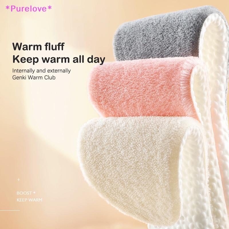 1 Cặp Đế Lót Giày Chất Liệu Cotton Dày Dặn Giữ Ấm Mềm Mại Dành Cho Nam Và Nữ Mới