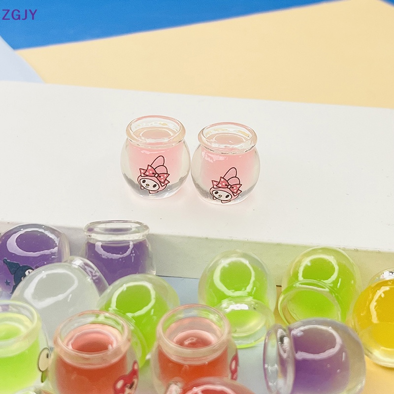 Set 5 Mô Hình Bình Mật Ong Mini Bằng Nhựa Resin Phát Quang Trang Trí Xe Hơi Mới