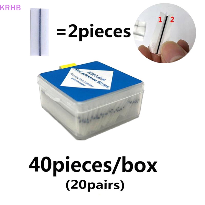 Hộp 40 Cuộn Băng Keo Dán Mi Giả Tự Dính Có Thể Tái Sử Dụng Mới