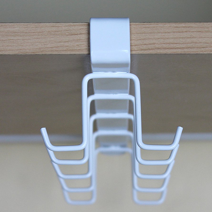 Kitchen Storage Rack 10 Hooks Metal Cupboard Hanging Hook Hanger Organizer