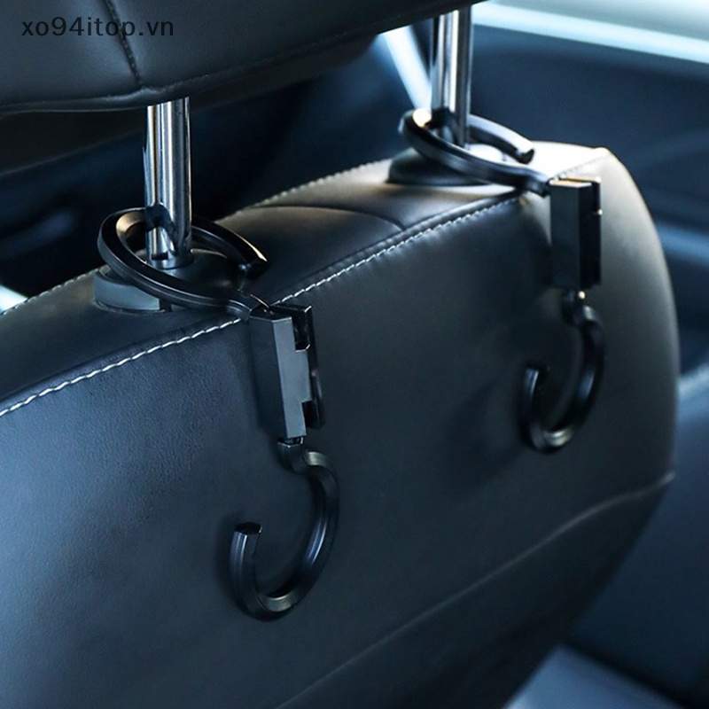 Xoitop Móc Treo Quần Áo Gắn Ghế Tựa Đầu Xe Hơi Bằng ABS Có Thể Điều Chỉnh Xoay 6Kg