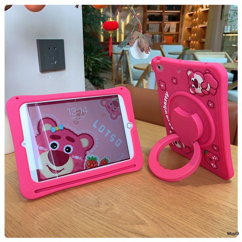 Ốp Máy Tính Bảng Silicon In Hình Dâu Tây Hoạt Hình Cho Ipad 10.2 Ipad 10Th 10.9 Mini 4 / 5 Ipad Air 4 / 5 Pro 11 Ipad 9Th Mini 2