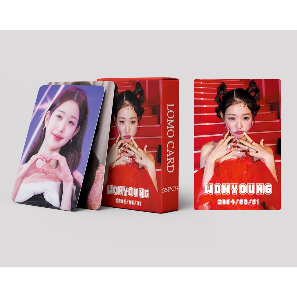 IVE Jang Won Young Photocard I’ve IVE Debet & Wave Eleven & Lovely Vocation & I‘VE SUMMER & LOVE DIVE & 2023SEASON'S GREETINGS  Lomo Card Postcard