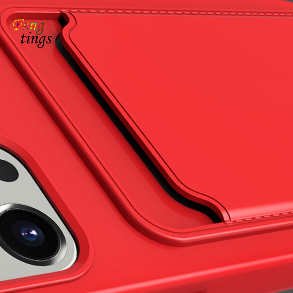 Ốp Điện Thoại TPU Mềm Chống Bụi Chống Sốc Có Ngăn Đựng Thẻ Cho iPhone 14 / 14 Pro / 14 Plus / Pro Max