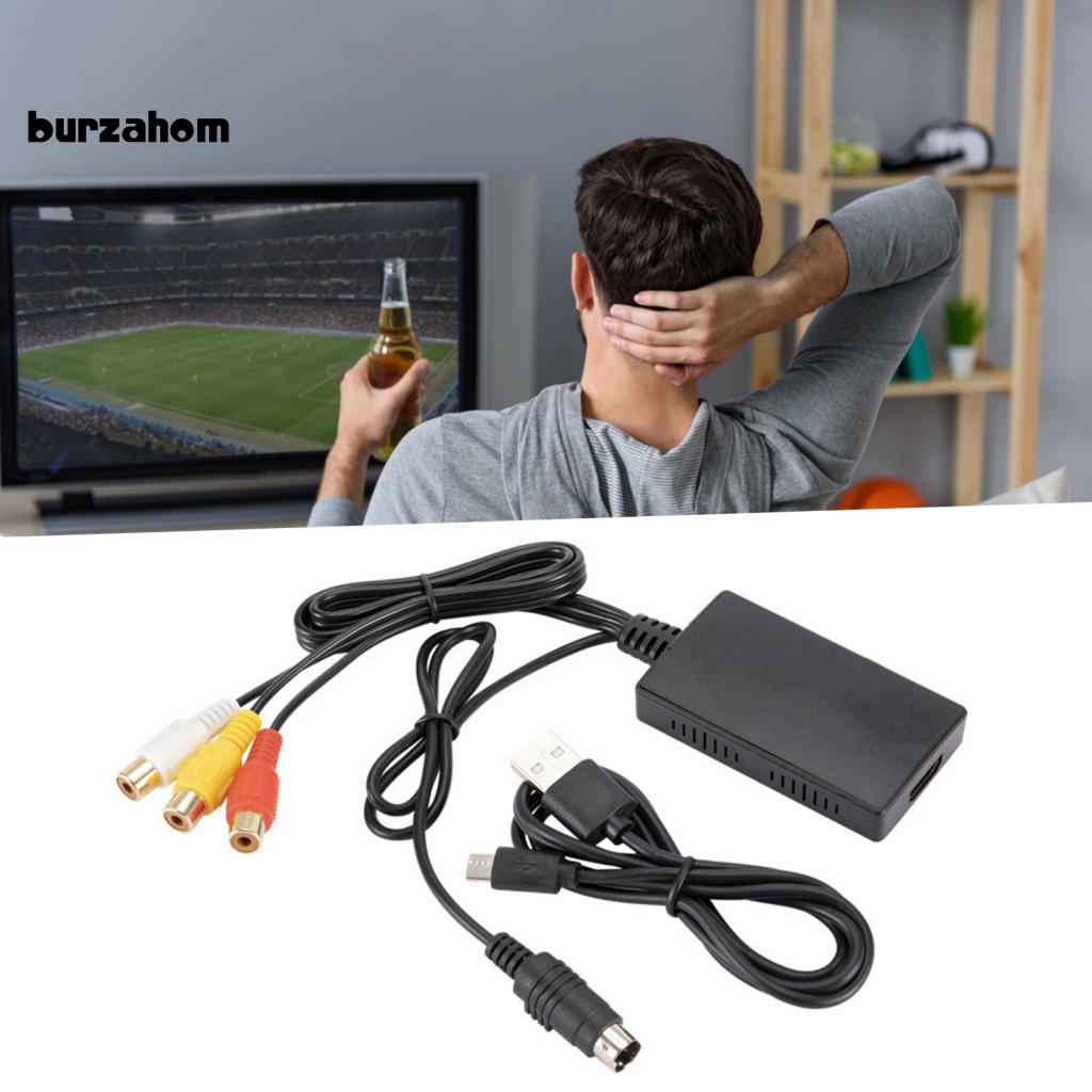 1 Bộ Chuyển Đổi Tín Hiệu Âm Thanh Tự Động 4 Đầu S-video Sang 3 RCA Chuyên Dụng Cho Gia Đình