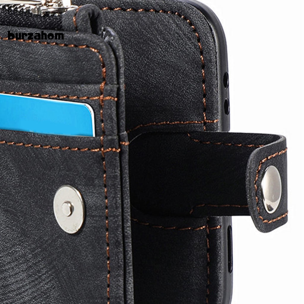 Bao Da Điện Thoại Siêu Mỏng Dạng Ví Nắp Gập Chống Sốc Chống Rơi Có Thể Tháo Rời Đa Năng Cho Samsung Z Flip 4