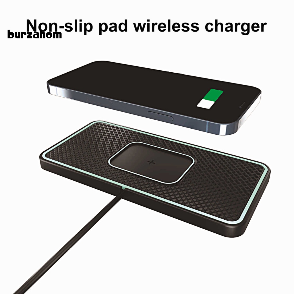 1 Bộ Đế Sạc Nhanh Không Dây QI 15W Tối Đa 2 Trong 1 Chống Trượt Có Chức Năng Sạc USB