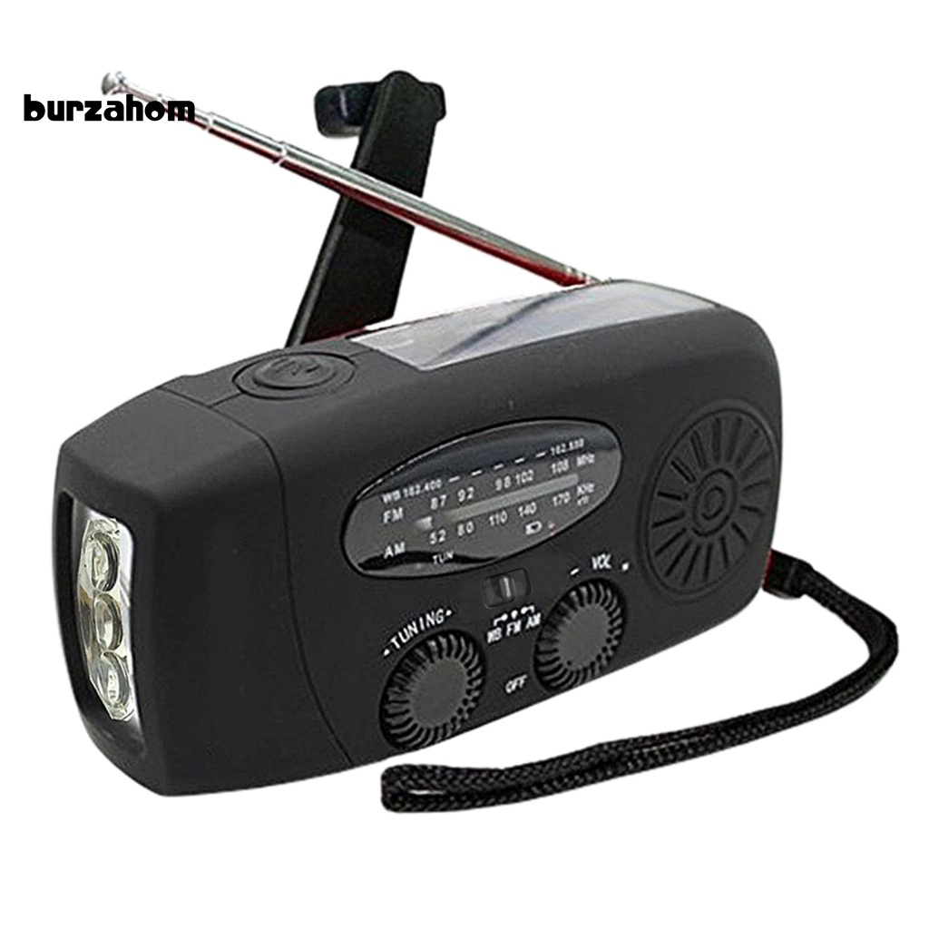 Radio AM / FM / WB Sử Dụng Năng Lượng Mặt Trời Đa Năng