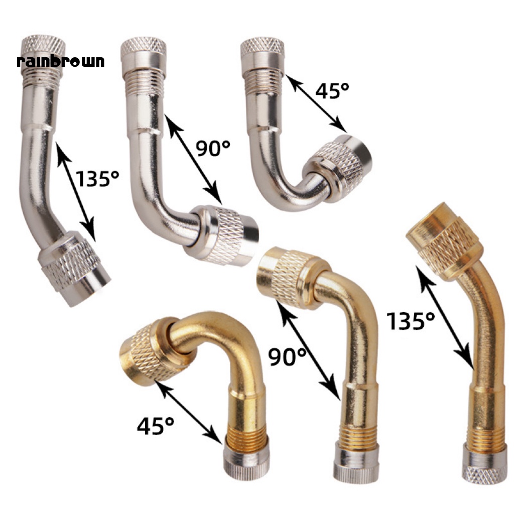 Ống Van Xe Đạp / Xe Máy Bơm Hơi 45 / 90 / 135 Răng Bằng Đồng Thau