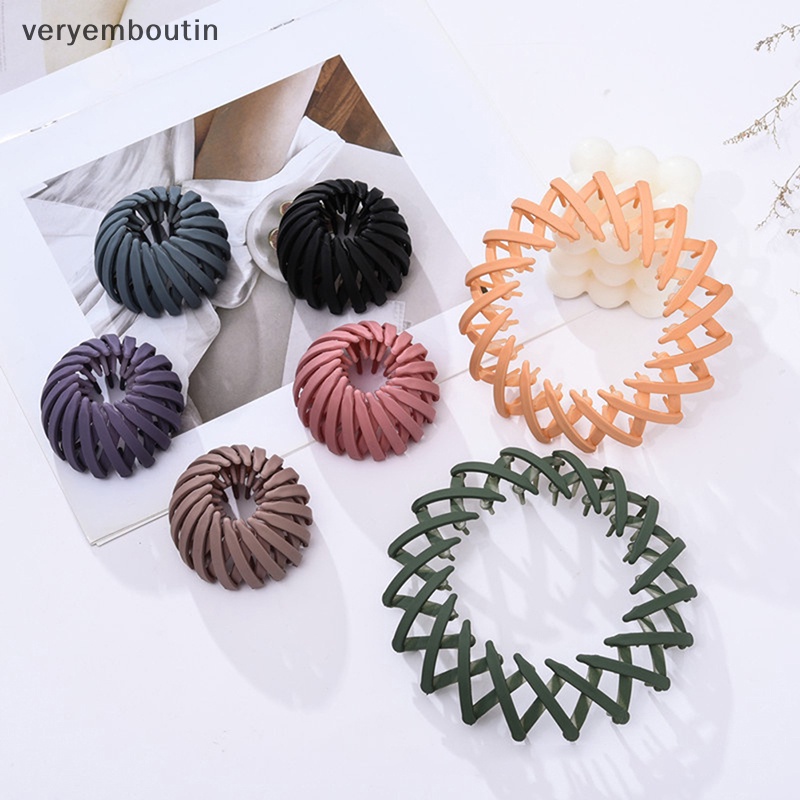 Kẹp Tóc Đuôi Ngựa Hình Tổ Chim Thời Trang Có Thể Thu Gọn