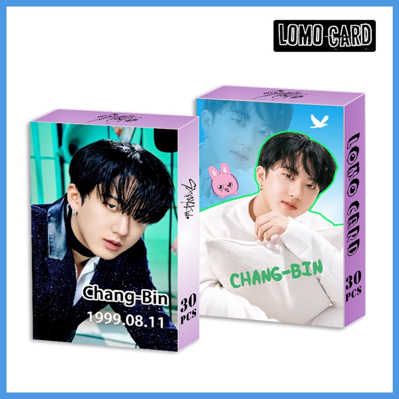 Set 30 Tấm Bưu Thiếp Ảnh LOMO In Hình Nhóm Nhạc Stray Kids