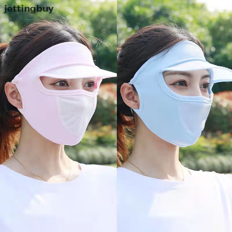 Mặt Nạ Lụa Mỏng Thoáng Khí Bảo Vệ Toàn Diện Chống Tia UV Cho Nữ