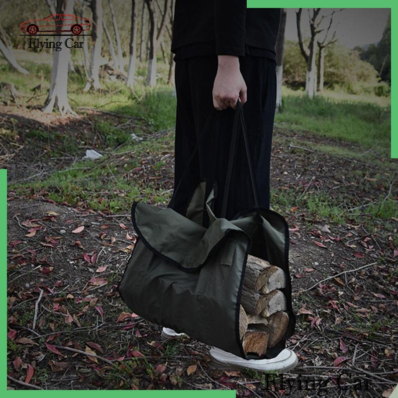 Túi Tote Gỗ Lửa Cỡ Lớn Đựng Củi Tiện Dụng Mang Theo Du Lịch Cắm Trại BBQ Lzdjfmy2