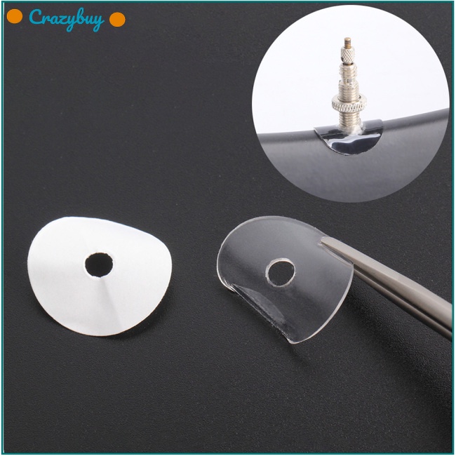 Cr Set 20 Miếng Dán Bảo Vệ Van Lốp Xe Đạp Leo Núi Tiện Dụng