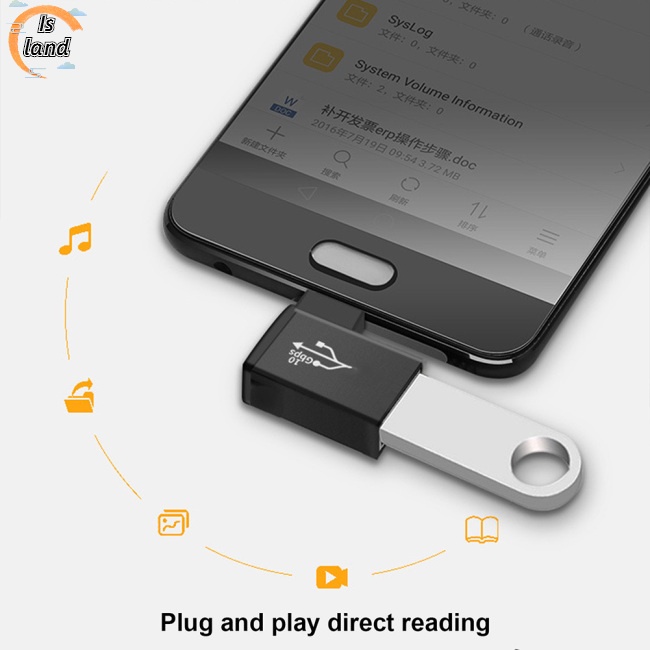 Đầu Chuyển Đổi Otg Usb3.0 Sang Type-c Tốc Độ Cao Sang Usb3.0