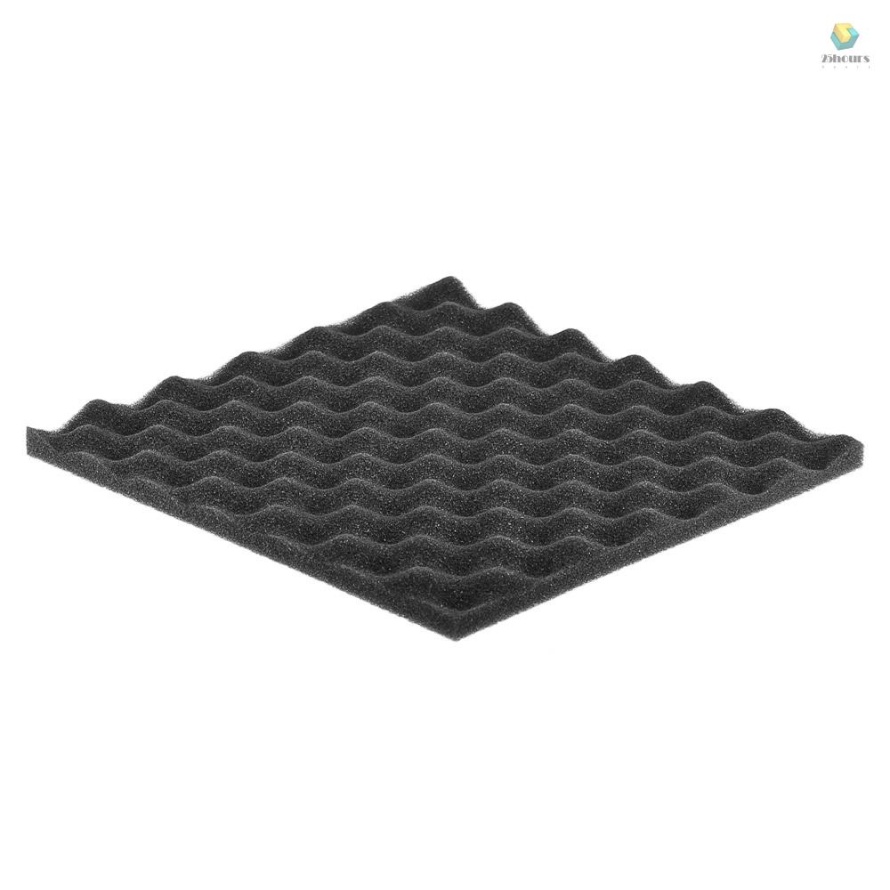 Set 36 Miếng Xốp Cách Âm 30 * 30cm / 12 * 12in Màu Xám Đậm Chuyên Dụng Cho Phòng Thu
