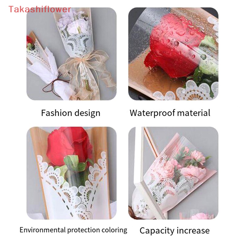 Set 20 Túi Nhựa Mini Phối Ren Dùng Gói Quà / Làm Thủ Công