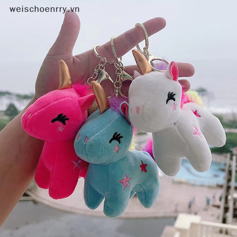 Móc Khóa Kỳ Lân Nhồi Bông Mini Mềm Mại Dành Cho Bé Gái