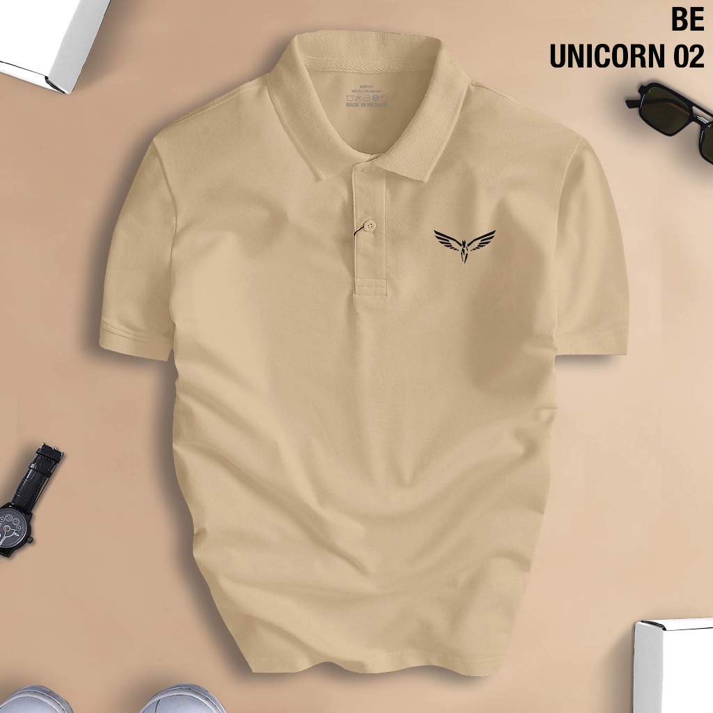 Áo Polo Ngựa Bay UNICORN 02 nam nữ cổ bẻ vải xịn Unisex, lịch sự, tinh tế