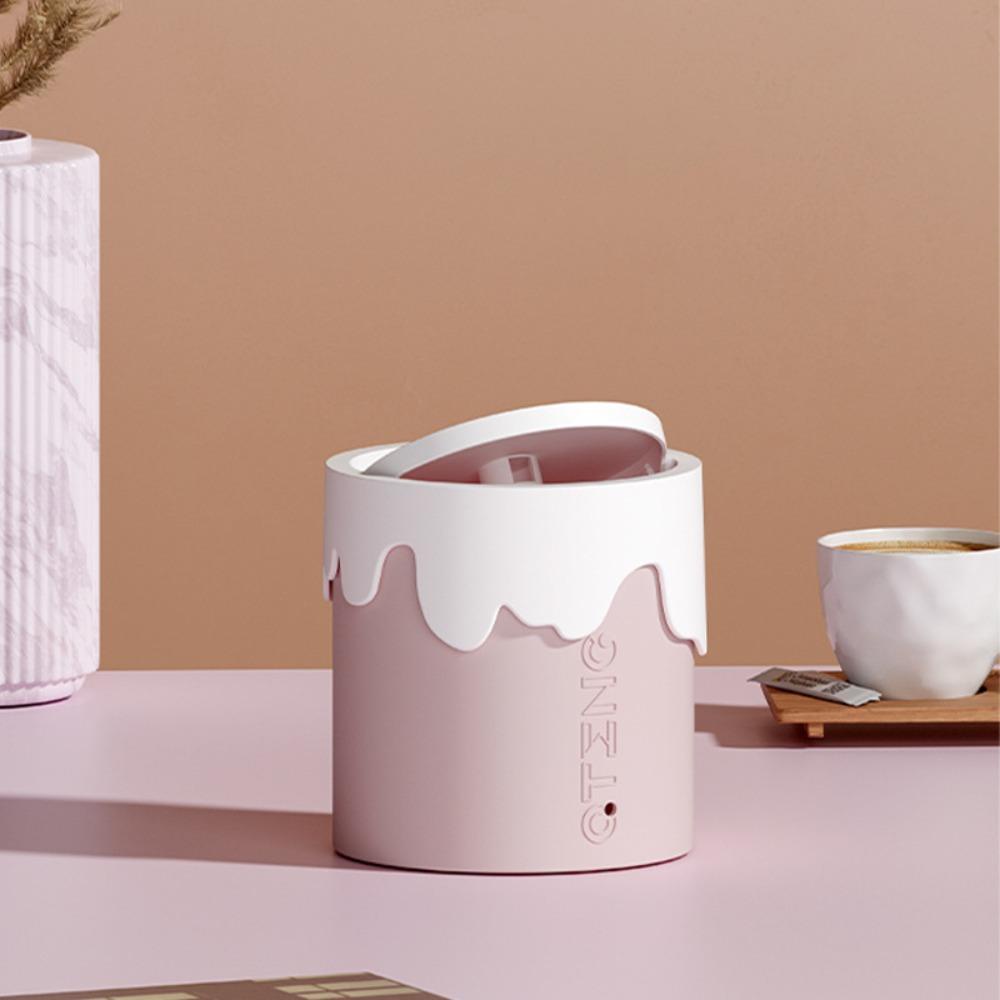 1 Thùng Rác Nhựa Có Nắp Dễ Thương