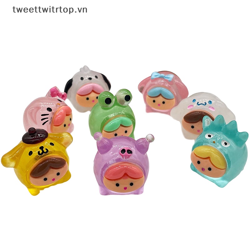 1 Đồ trang trí Nhân Vật Sanrio Dạ Quang Trang Trí Tiểu Cảnh