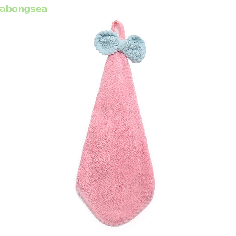 Abongsea Khăn Lau Tay Sợi Nhỏ Mềm Mại Thấm Hút Tốt Nhanh Khô Tiện Dụng Cho Nhà Bếp / Phòng Tắm