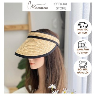 Nón cói cứng tennis - viền đen nc173-vd