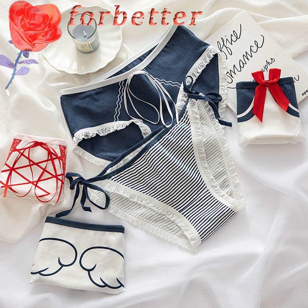 Quần Lót Ren Không Đường May Lưng Vừa Phong Cách Hàn Quốc Cho Nữ