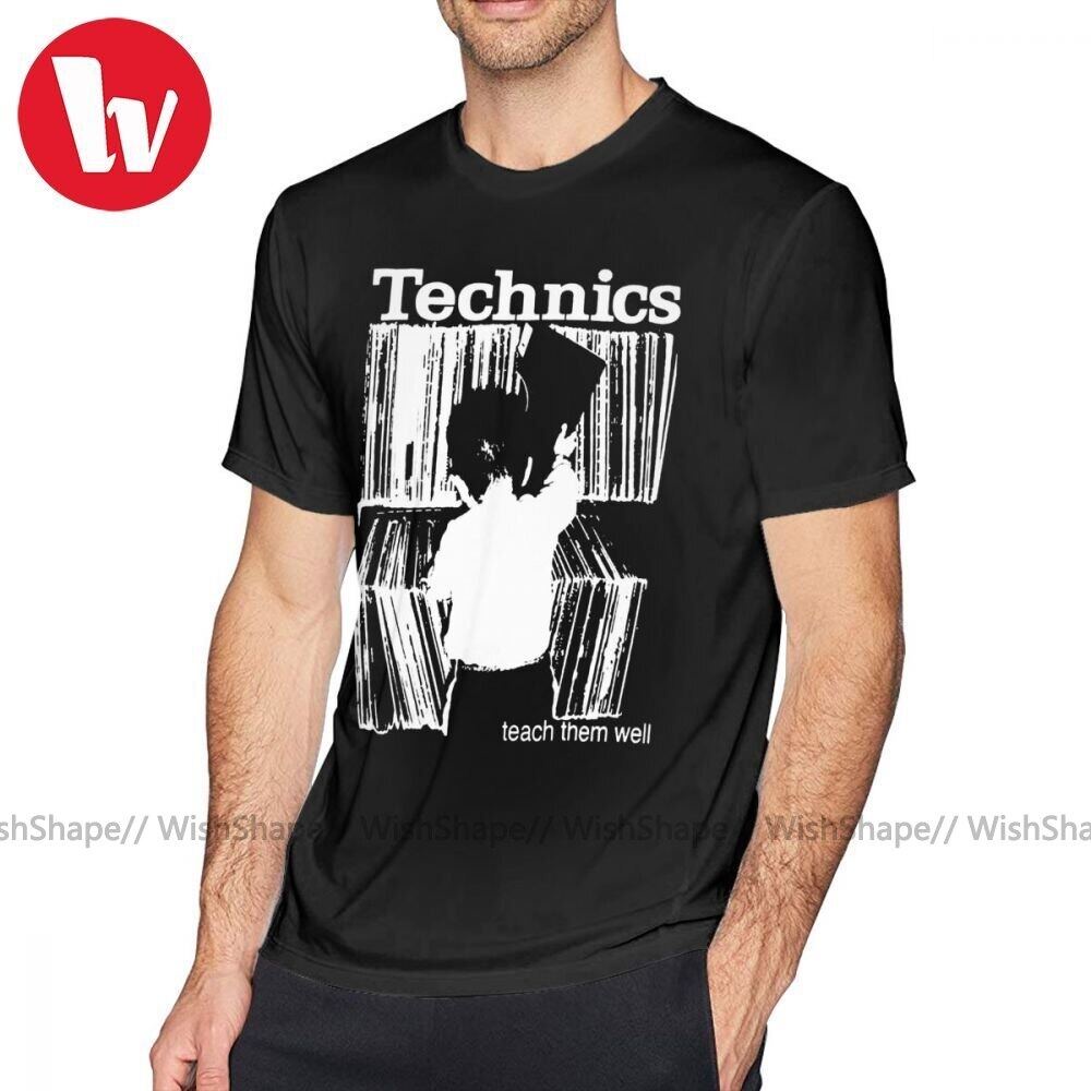 Áo thun Cotton Techno Technics 1 100 Plus size In hình Người đàn ông cổ chữ o tuyệt vời Tee