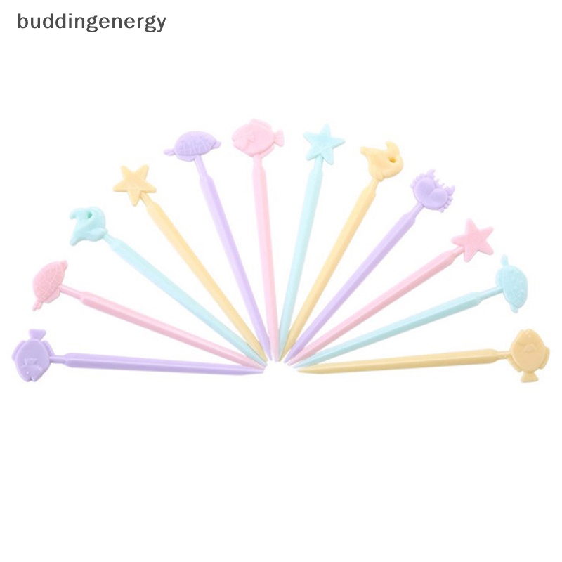 Set 10 Nĩa Ăn Trái Cây Hình Động Vật Dễ Thương Cho Bé