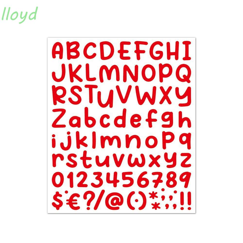 Lloyd Miếng Dán Chữ Cái Và Số DIY Trang Trí Sổ Nhật Ký Album Ảnh