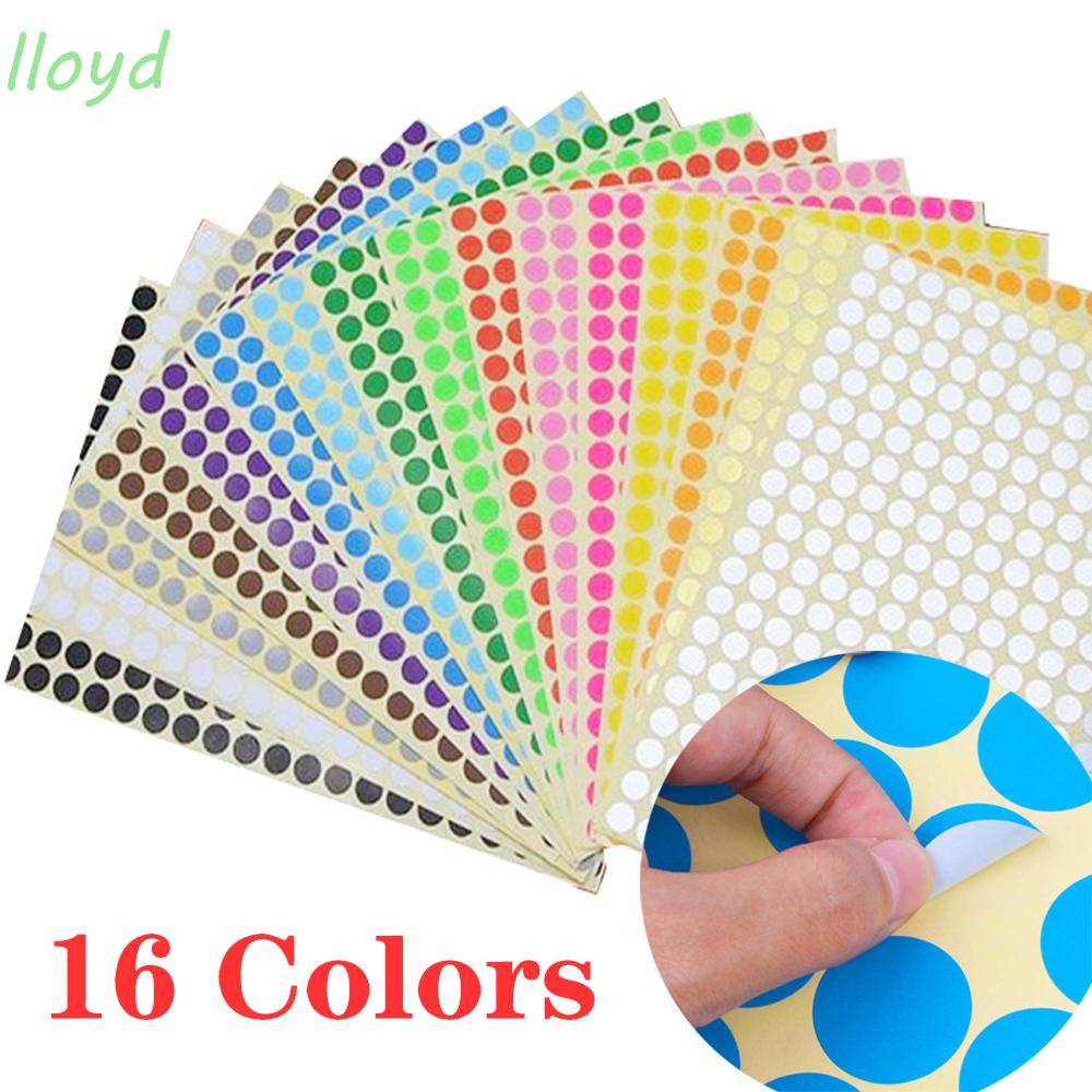 Set 165 Miếng Dán Đánh Dấu Hình Tròn 10Mm Nhiều Màu Sắc