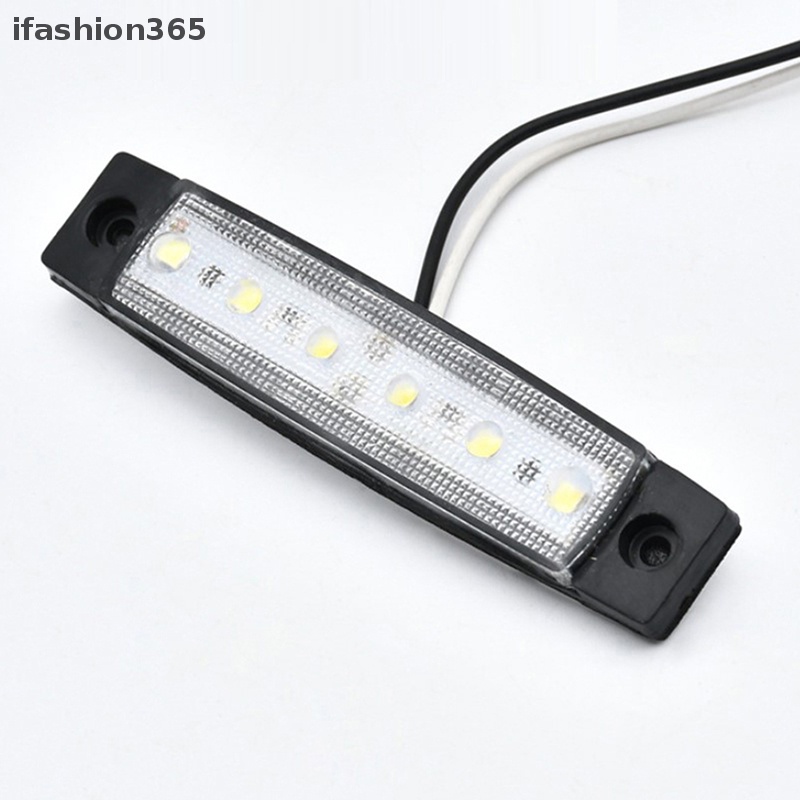 1 Đèn Cảnh Báo 6LED 12V / 24V Gắn Hông Xe Tải / Xe Moóc