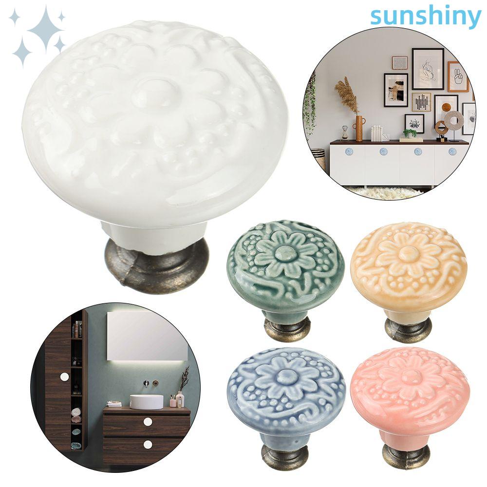 Tay Nắm Ngăn Kéo Tủ Bằng Gốm Sứ Phong Cách Vintage