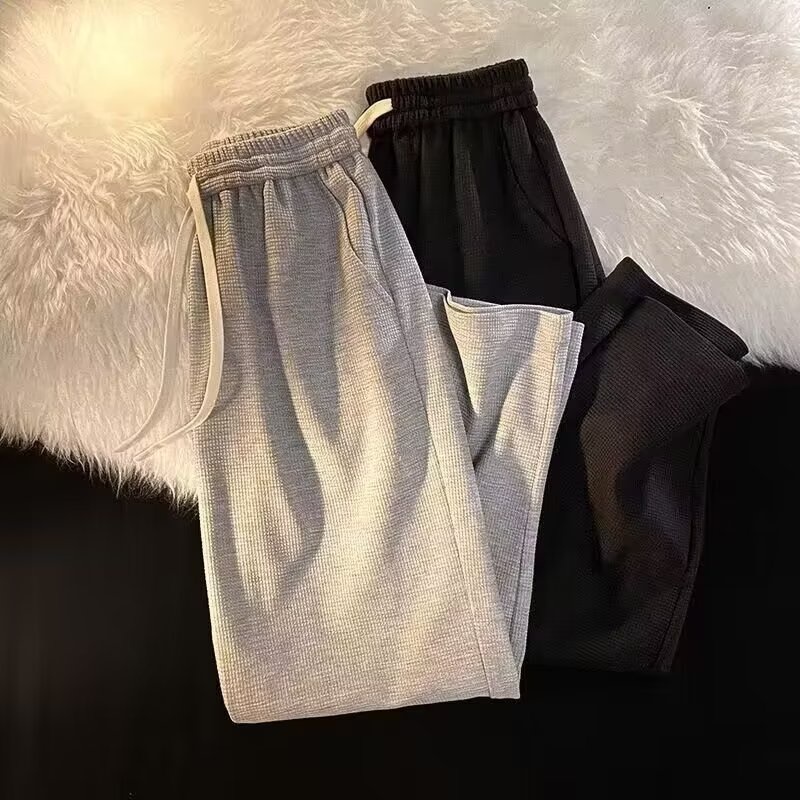 Quần Dài Mỏng Ống Rộng Phong Cách Harajuku vintage Thời Trang Xuân Hè Cho Nam Và Nữ