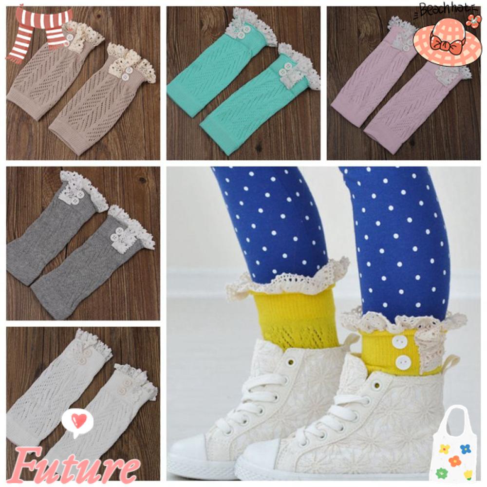 Quần Tất Dệt Kim Dáng Dài Đính Nút Thời Trang Cho Bé Gái