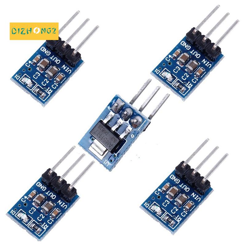 Ams1117-3.3 Bộ điều chỉnh điện áp DC Bước xuống Mô-đun cấp nguồn 4,75V-12V đến 3,3V 800mA ( Gói 5)