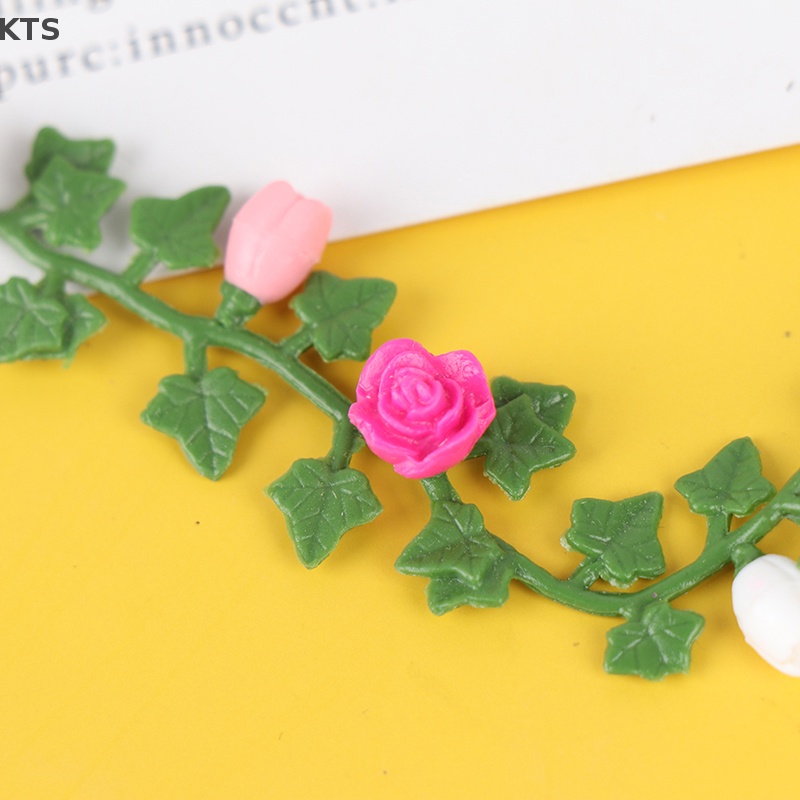 Giỏ Hoa Giả Trang Trí Nhà Búp Bê Tỉ Lệ 1: 12