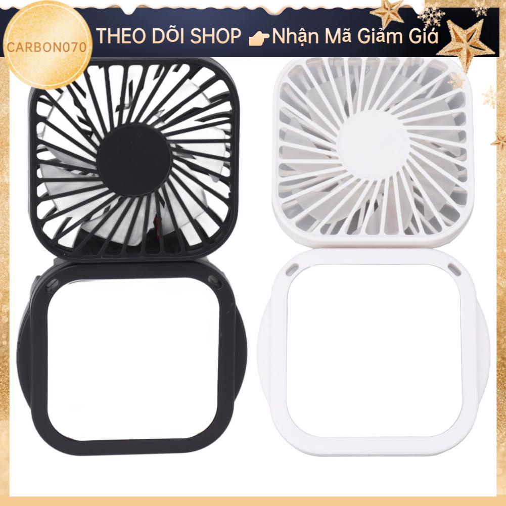 Carbon070 Quạt Di Động Nhẹ Bền Điều Chỉnh 3 Tốc Độ Sạc USB Cho Phòng Ngủ Gia Đình Văn