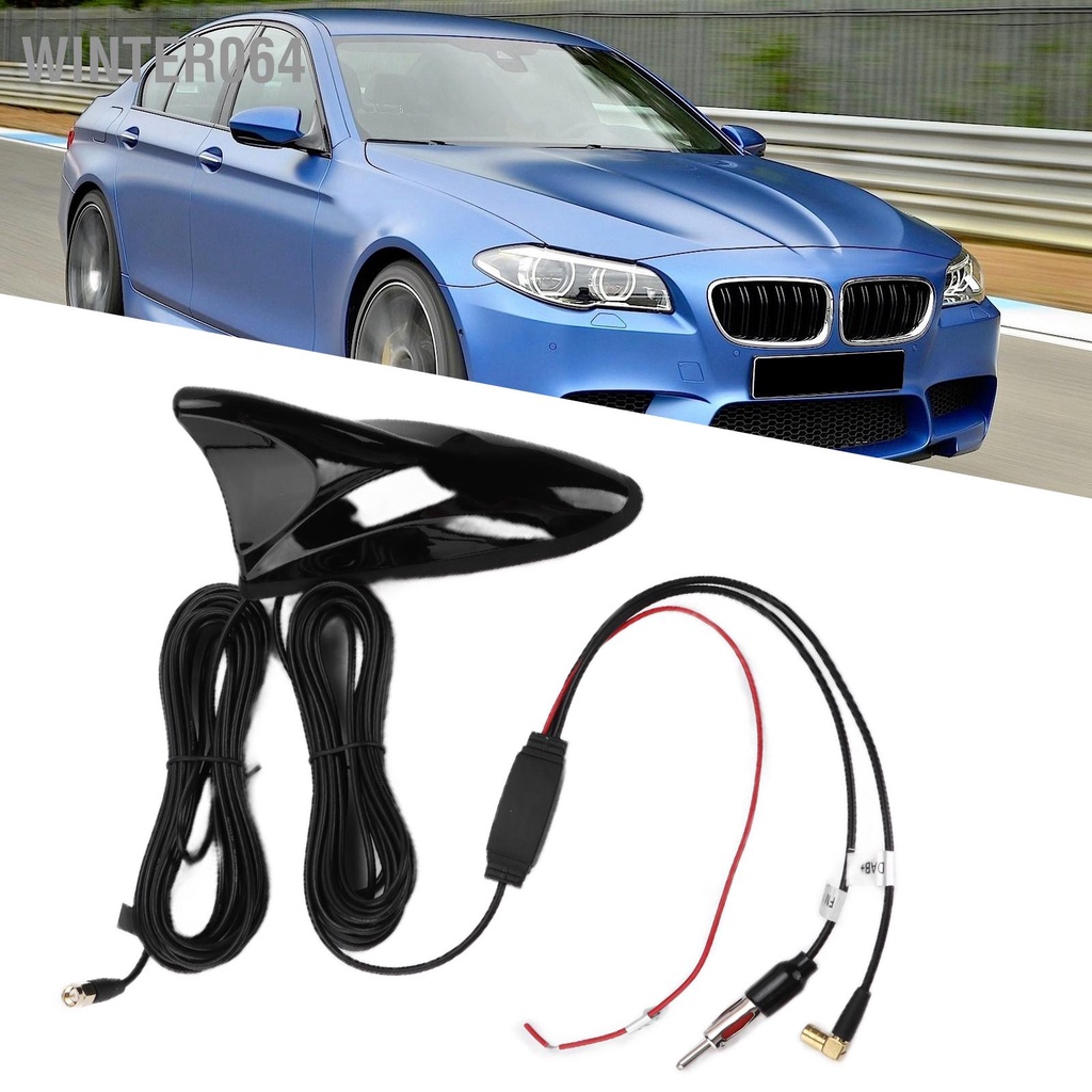 Winter064 Ăng-ten Hình Vây Cá Mập 470‑860MHz Được Gắn Trên Mái Đa Năng Cho Hộp Truyền Kỹ Thuật Số Xe Hơi