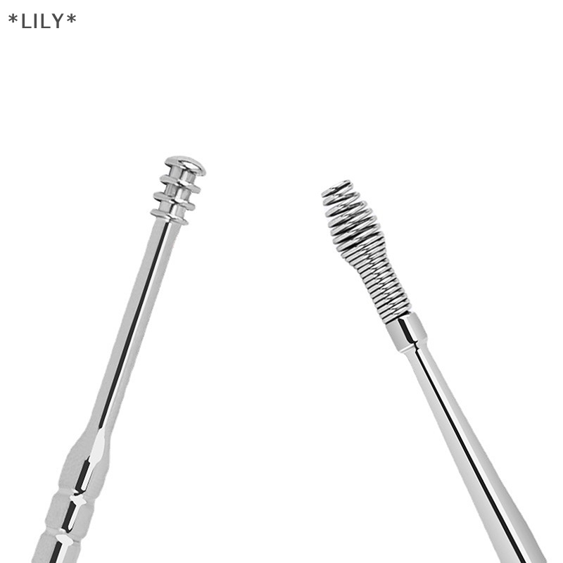 Lily 1/6 cái/bộ ráy tai loại bỏ công cụ làm sạch tai muỗng chăm sóc ta