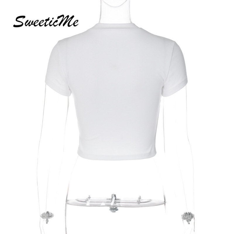 Áo Thun Croptop Tay Ngắn Cổ Tròn Dáng Ôm Thời Trang 2023 Dành Cho Bạn Nữ