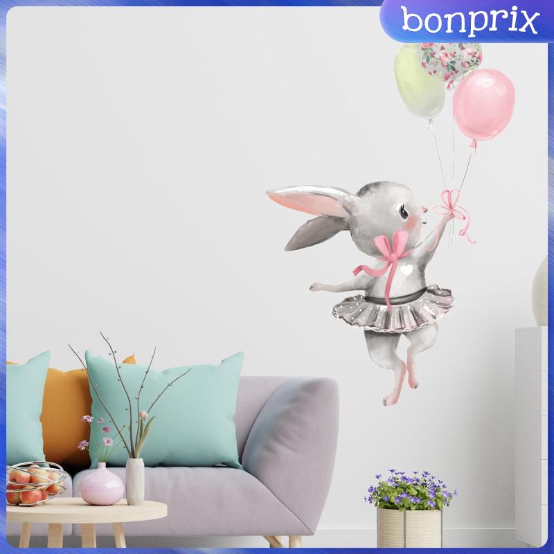 Decal dán tường Hình Thỏ Múa Ba Lê Trang Trí Phòng Bé