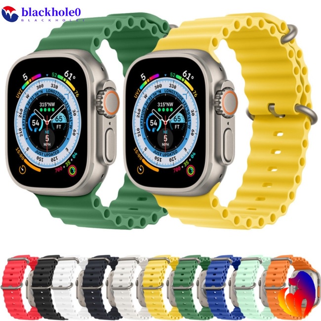Dây Đeo Silicon Thay Thế Cho Đồng Hồ Thông Minh Iwatch Ultra Series 7 6 5 3 Se 8 49mm / 45mm / 44mm / 42mm / 41mm / 40mm / 38mm