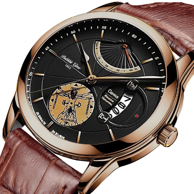 Mới Đồng Hồ Cơ Tự Động Phát Quang Chống Thấm Nước Cho Nam