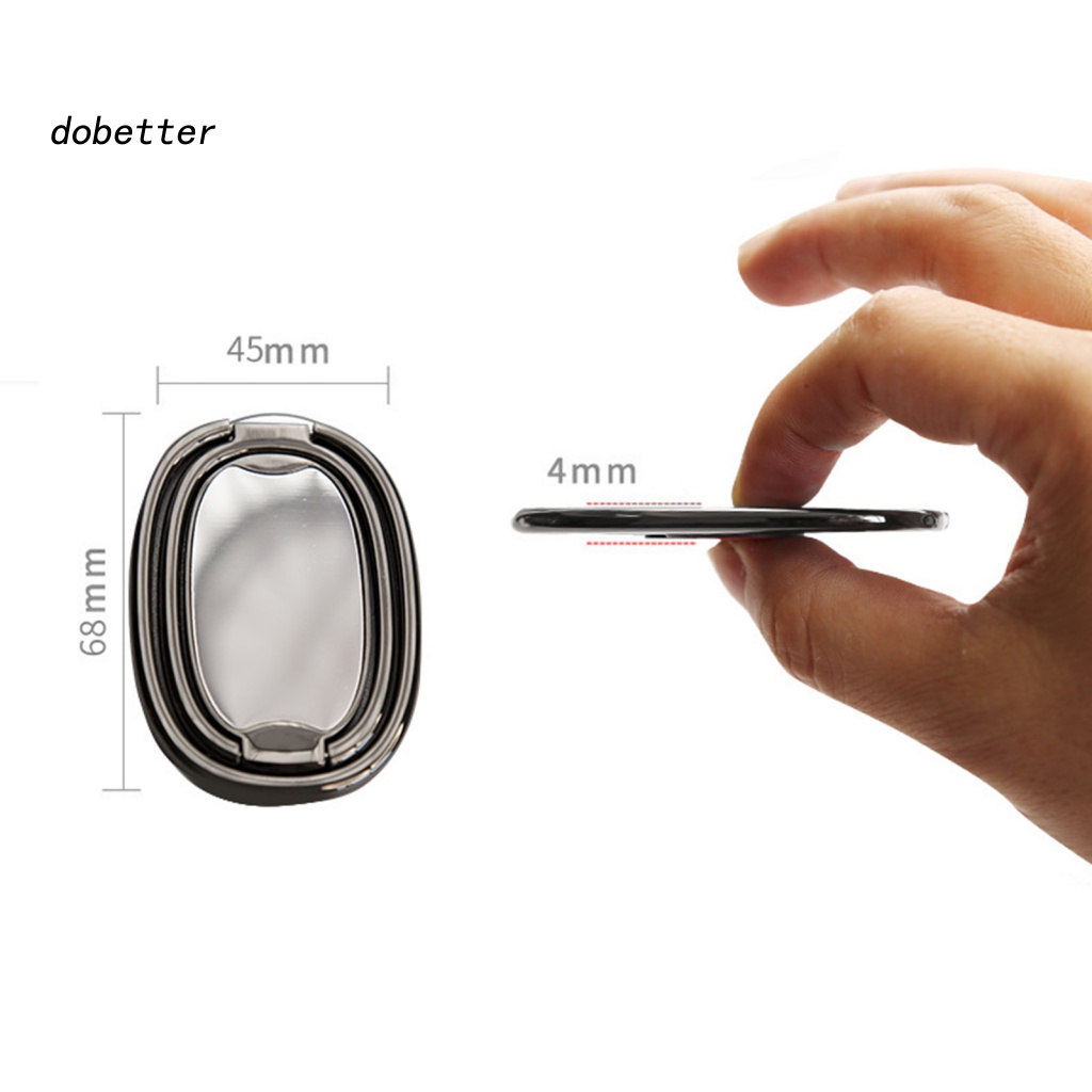 &lt; Dobetter &gt; Giá Đỡ Điện Thoại Dạng Nhẫn Hình Oval Bằng Kim Loại Có Thể Gập Lại Thoải Mái Sử Dụng Hàng