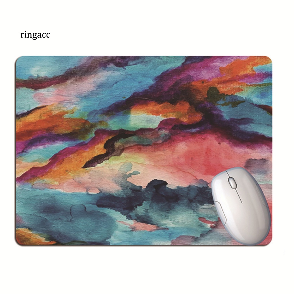 Thảm Lót Chuột RGA RGA Vẽ Tranh Sơn Dầu Đám Mây Mềm Mại Chống Trượt Có Đệm Kê Cổ Tay Cho Văn Phòng